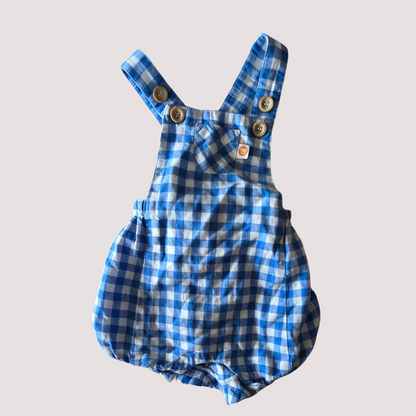Purebaby Gingham Romper 3-6months